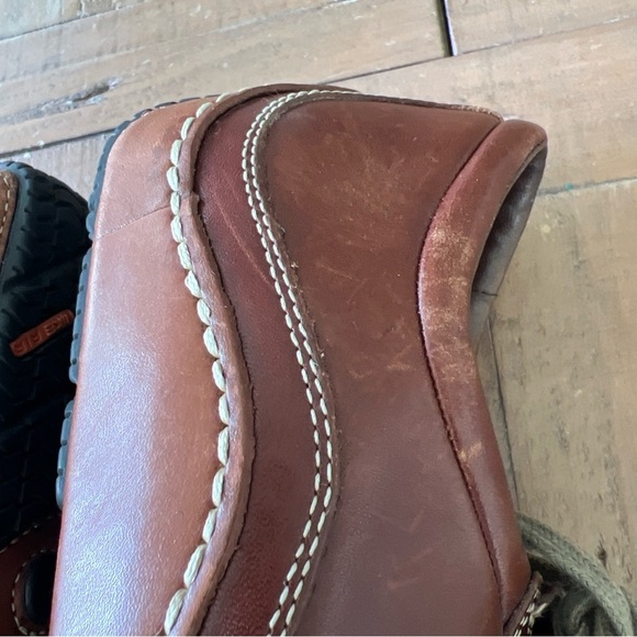 Cole Haan Air Ryder Driver Oxford 8M Mens Brown Leather Nike Air Sneakers - Picture 9 of 12